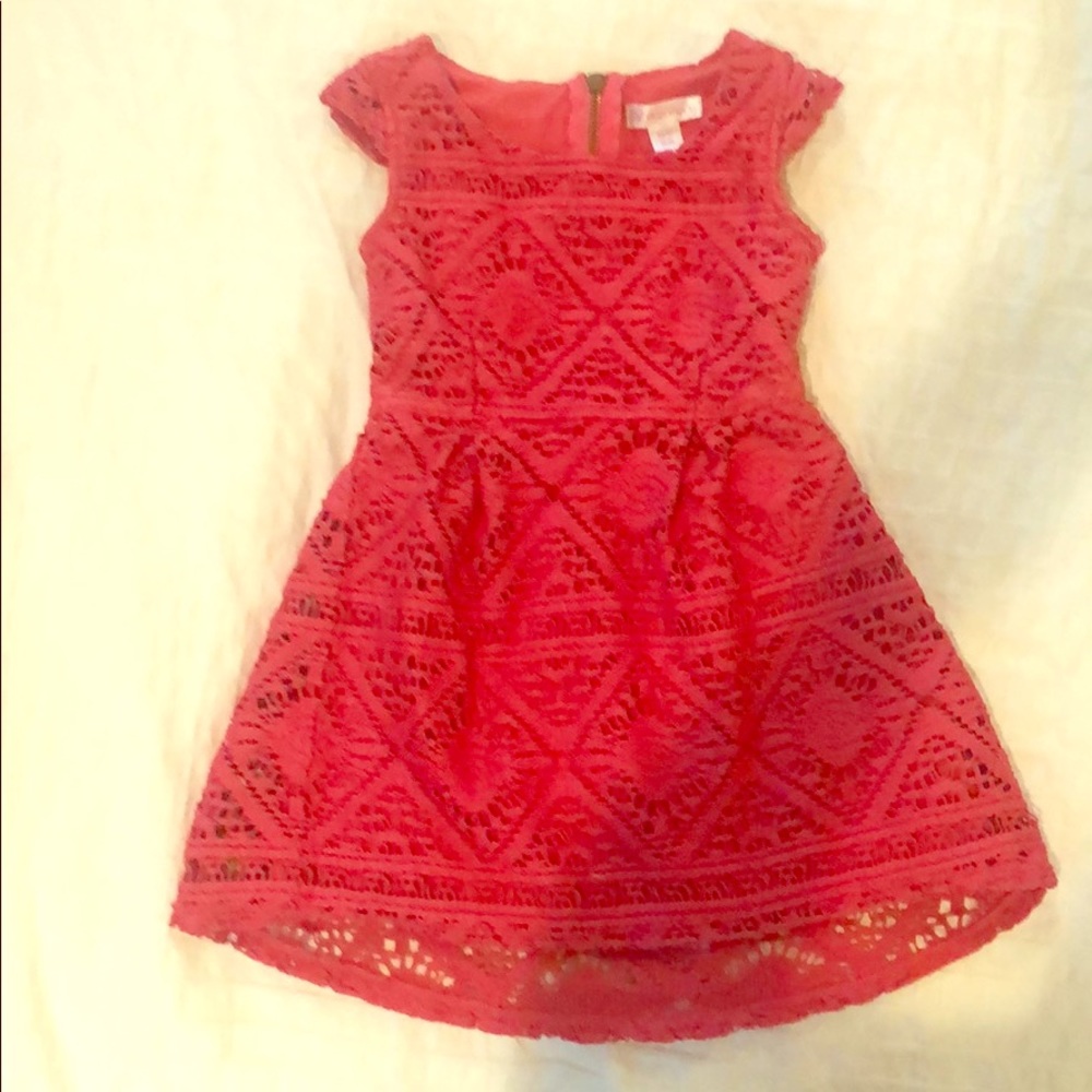 Little girls macrame dress